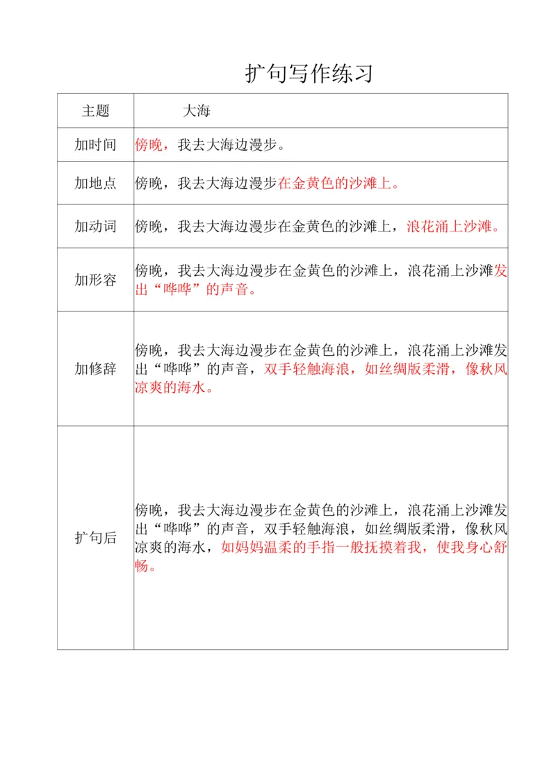 《三（上）语文扩句专项练习_小学1-6年级全科全套_1-6年级全科上册_三年级_语文_三（上）语文各类专项练习》第9页预览