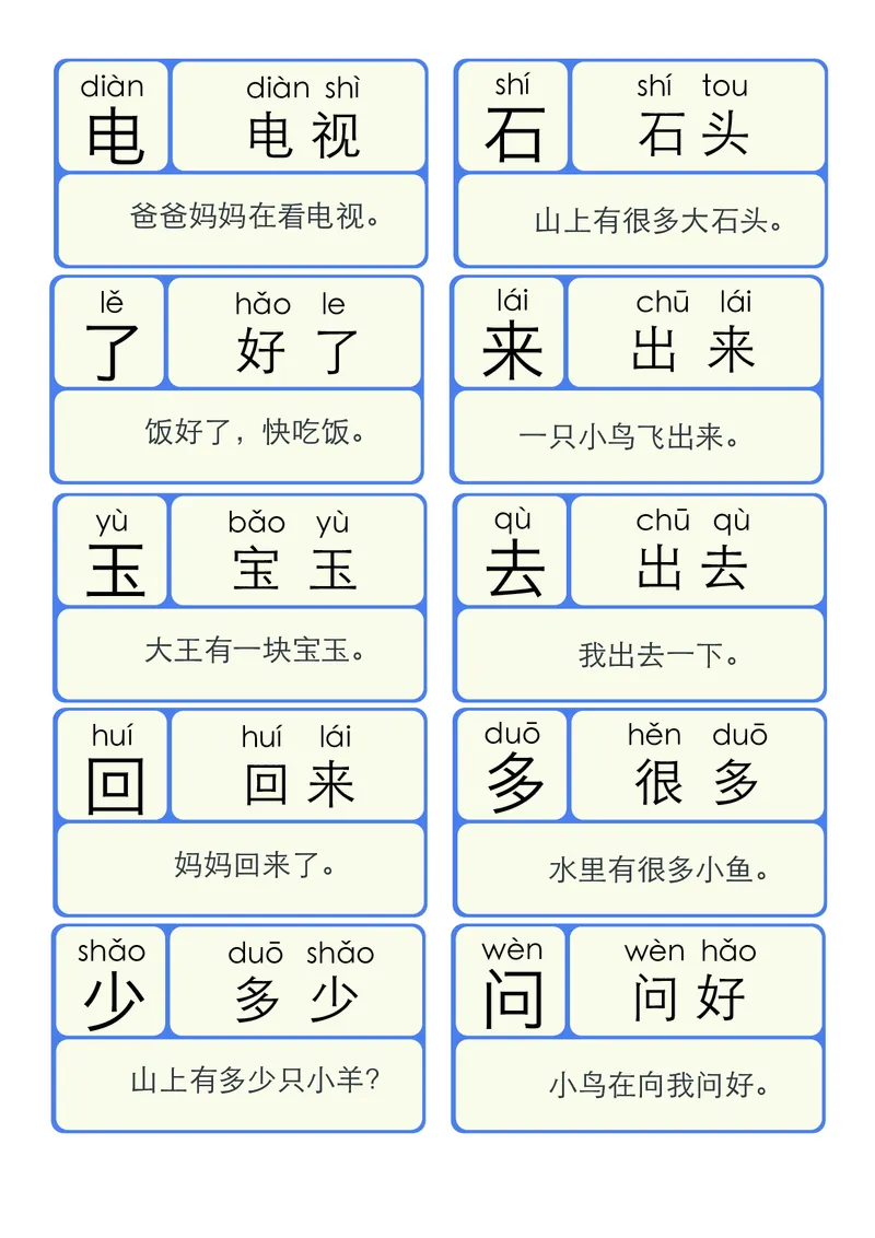 《幼小衔接洪恩识字拼音_小学1-6年级全科全套_1-6年级全科上册_一年级_幼小衔接暑假作业_幼小衔接语文_幼小衔接识字篇》第6页预览