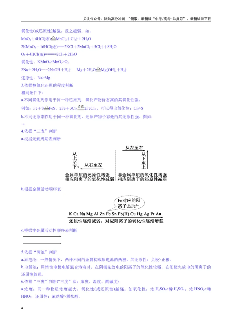 《题型06氧化还原反应（原卷版）_05-化学-高考总复习_二轮复习_2025年_2025年高考化学二轮热点题型归纳与变式演练（新高考通用）》第4页预览