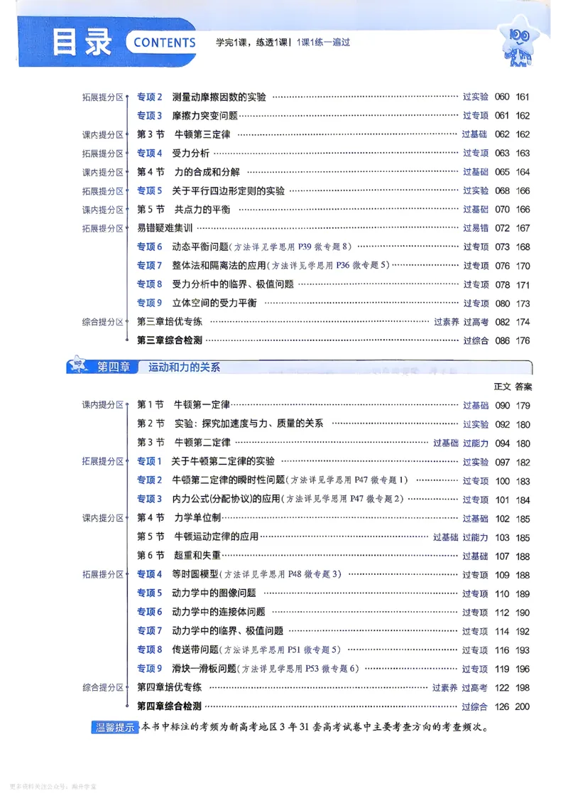 《主书_2027高中《天星一遍过》必修第一册（物理）（人教版）》第4页预览