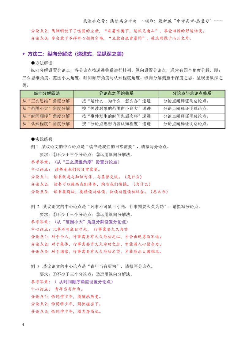 《专题16分论点（讲义）（全国通用）（教师版）_一轮复习_2026年-语文一轮复习_2026年高考语文一轮复习议论文写作（全国通用）-G423_资料_2026版》第4页预览