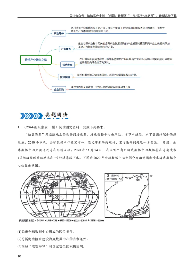 《大题08服务业与产业转型升级（2大热点角度）（解析版）_07-地理-高考总复习_专项复习_2024年_2024年新高考地理大题突破限时集训大题专题精做_资料》第10页预览