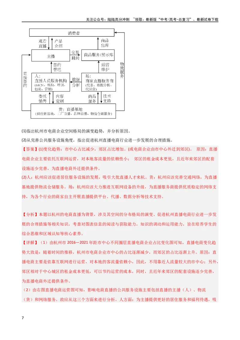 《大题08服务业与产业转型升级（2大热点角度）（解析版）_07-地理-高考总复习_专项复习_2024年_2024年新高考地理大题突破限时集训大题专题精做_资料》第7页预览