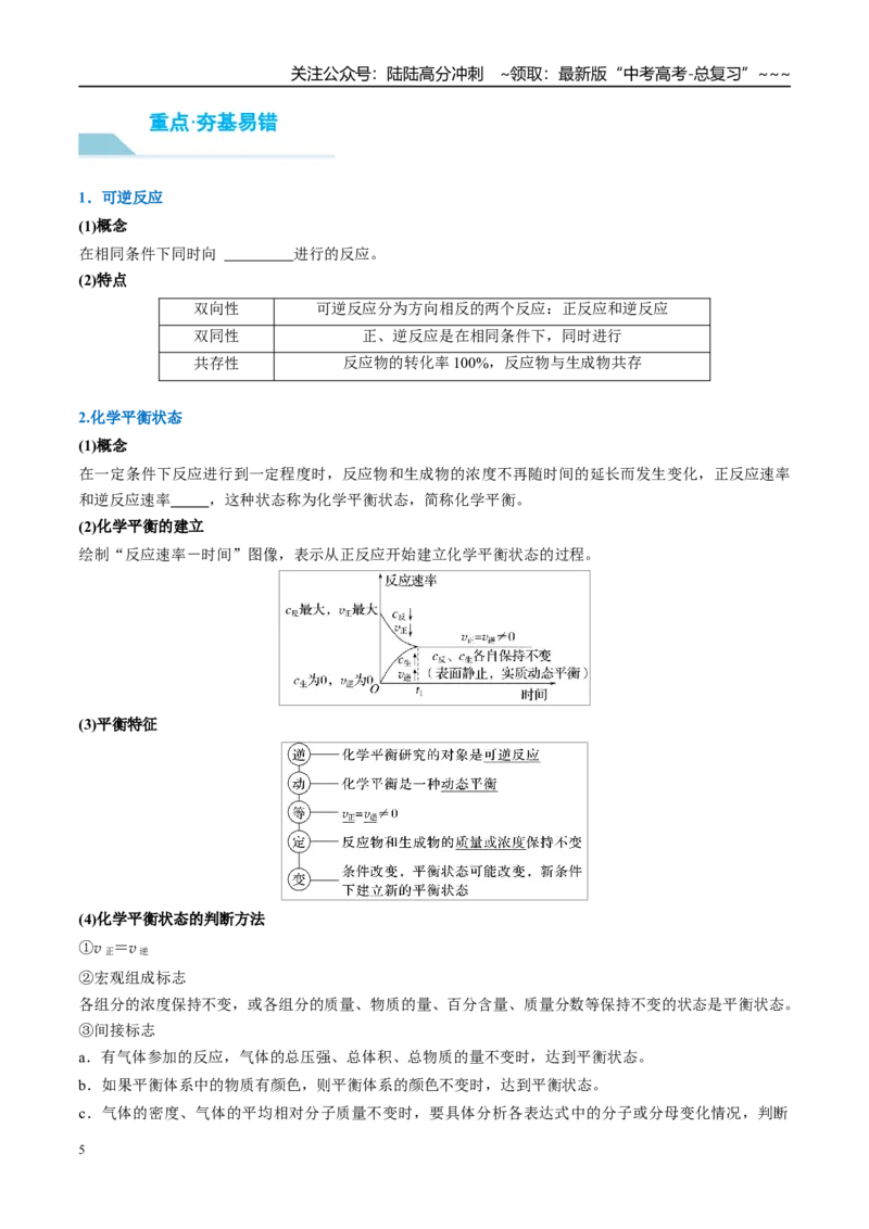 《（重点·方法·点拨）第40讲化学反应的方向和限度-（学生版）_05-化学-高考总复习_一轮复习_2026年-化学高考一轮复习_2026年高考化学大一轮复习卓越讲义重难点-G355_资料》第5页预览