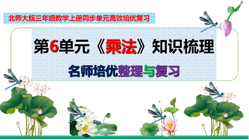 《三（上）数学（北师大版）第6单元《乘法》高效培优知识梳理_小学1-6年级全科全套_1-6年级全科上册_三年级_数学_三年级数学（北师大版）_北师大数学三上知识总结》第2页预览