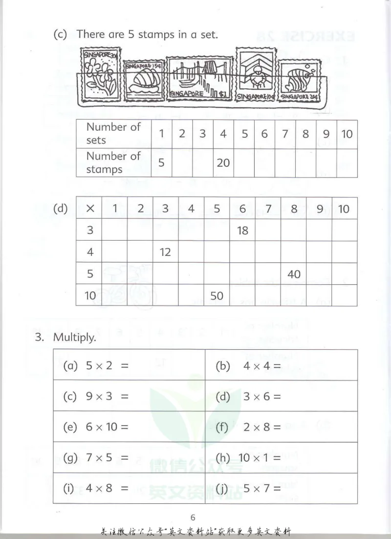 《新加坡PrimaryMathematics3AWorkbookPart2_小初高学习资料合集（每天更新）_国外原版英文教辅汇总_新加坡小学数学PrimaryMathematics》第7页预览