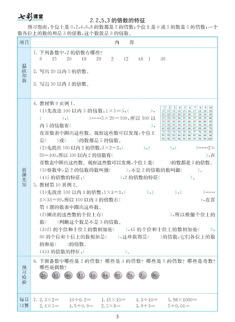 《数学-人教版五年级下册预习卡_小学1-6年级全科全套_1-6年级全科下册_五年级_五年级下数学_数学五下各版本预习资料(1)》第4页预览
