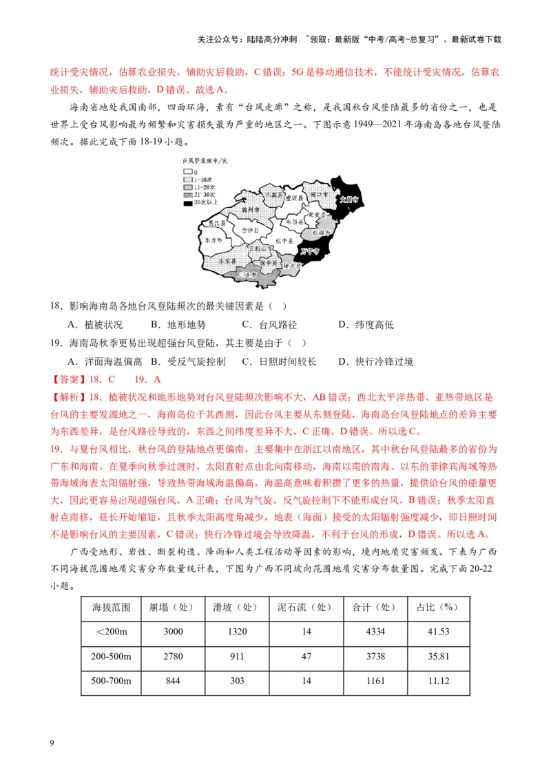《热点03全国2023年自然灾害基本情况-（解析版）_07-地理-高考总复习_专项复习_2024年_2024年高考地理热点专题解读与训练_资料》第9页预览