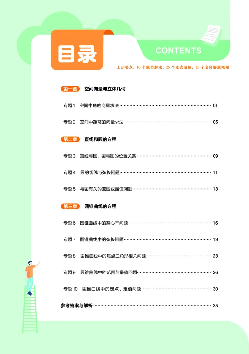 《上分手册数学选择性必修第一册RJA金考卷单元双测卷_2024天星高中单元双测卷上分手册》第1页预览