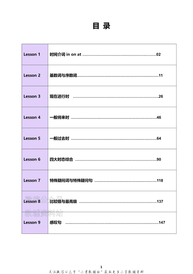 《小学英语语法下册_小初高学习资料合集（每天更新）_小学英语语法专项训练》第2页预览