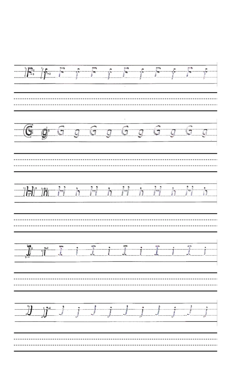 《幼小衔接衡水字母字帖小册子_小学1-6年级全科全套_1-6年级全科上册_一年级_幼小衔接暑假作业_幼小衔接字帖》第9页预览