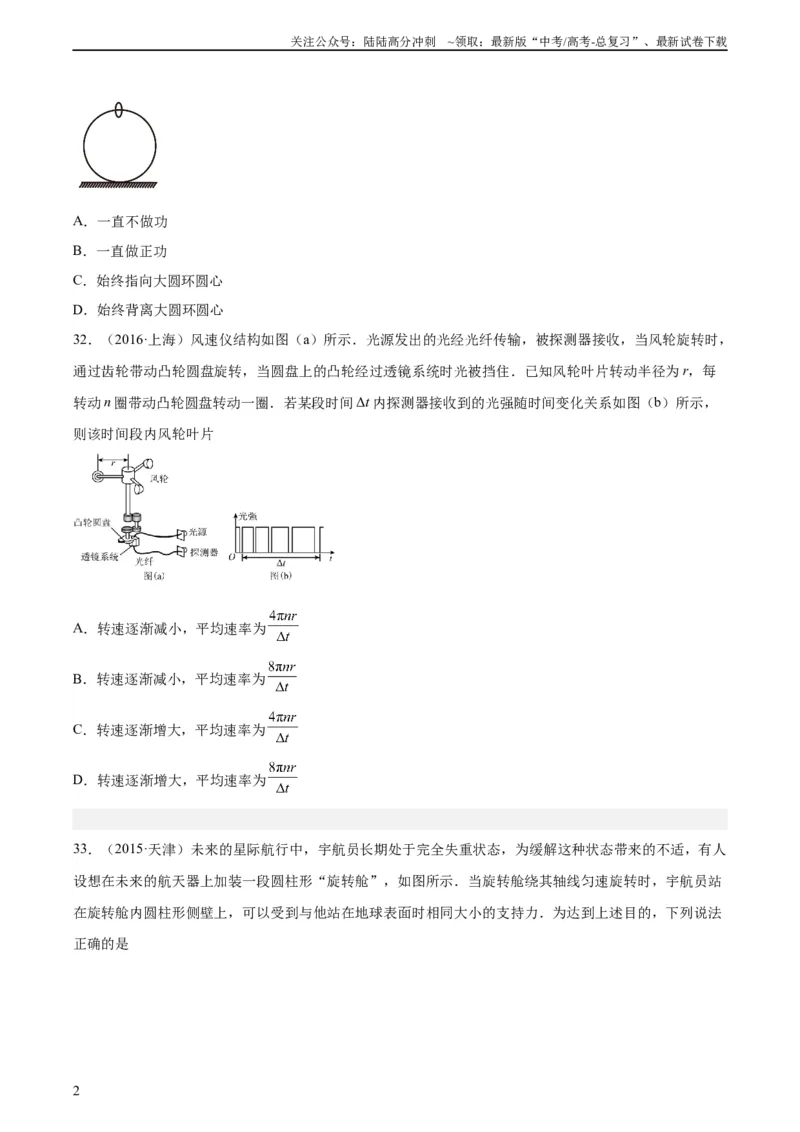 《专题15圆周运动（二）（学生版）（全国通用）_04-物理-高考总复习_专项复习_2024年_十年（2014-2023）高考物理真题分项汇编（全国通用）》第2页预览