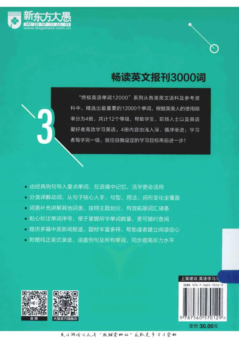《终极英语单词12000畅读英文报刊3000词_003_小学1-6年级全科全套_2024更新专题_小学英语专题资料_终极英语单词12000》第2页预览