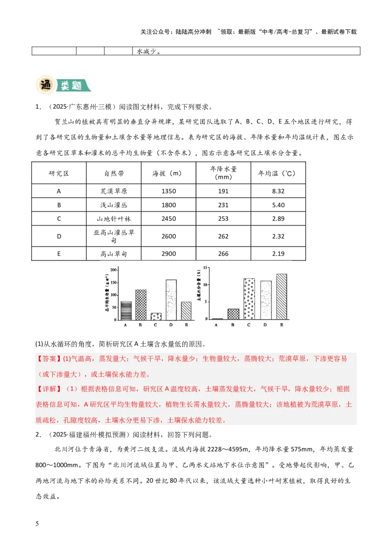 《大题02水与河湖（5大热点角度）（解析版）_07-地理-高考总复习_三轮冲刺_大题精做冲刺2025年高考地理大题突破+限时集训（新高考通用）》第5页预览