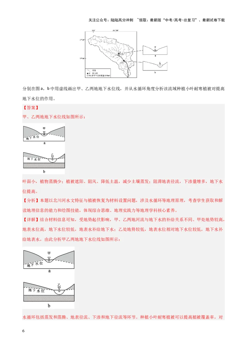 《大题02水与河湖（5大热点角度）（解析版）_07-地理-高考总复习_三轮冲刺_大题精做冲刺2025年高考地理大题突破+限时集训（新高考通用）》第6页预览
