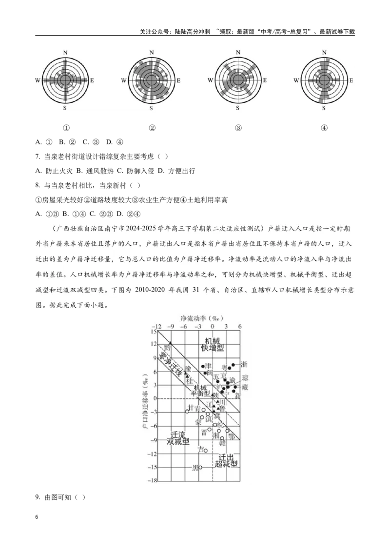 《猜押06人口与城市（学生版）_07-地理-高考总复习_专项复习_2025年_2025年高考地理抢押秘籍（黑吉辽蒙专用）》第6页预览