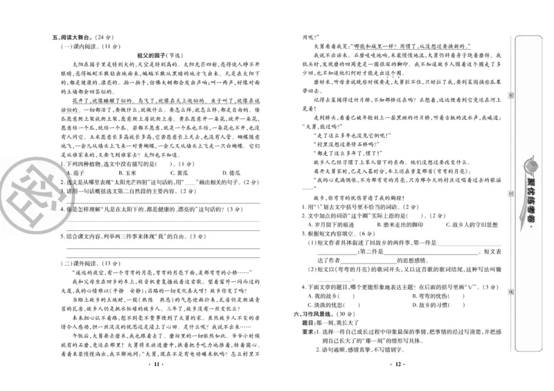 《《聚优练考卷》语文五年级下册RJ_小学1-6年级全科全套_1-6年级全科下册_五年级_五年级下语文_语文五下电子册类》第7页预览