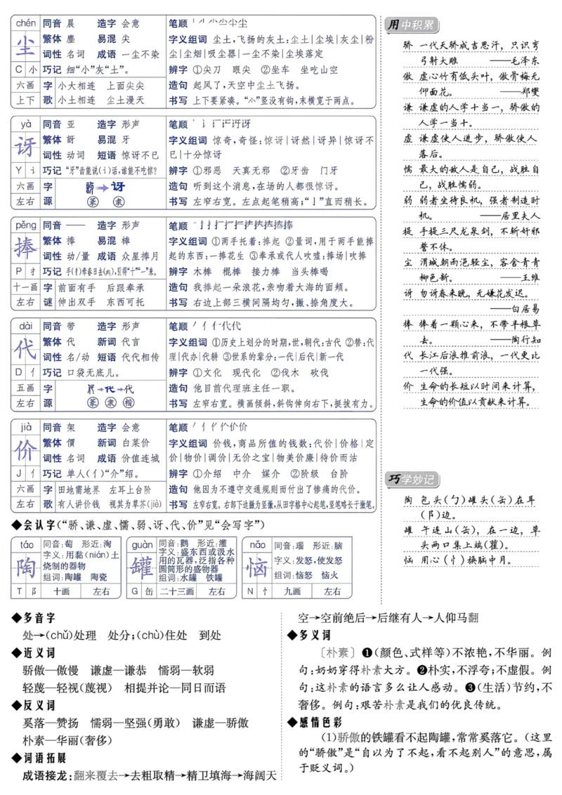 《三年级语文下册第二单元（第5-8课）预备生字新词清单_小学1-6年级全科全套_1-6年级全科下册_三年级_三年级下语文_语文三下每课考点总结》第5页预览