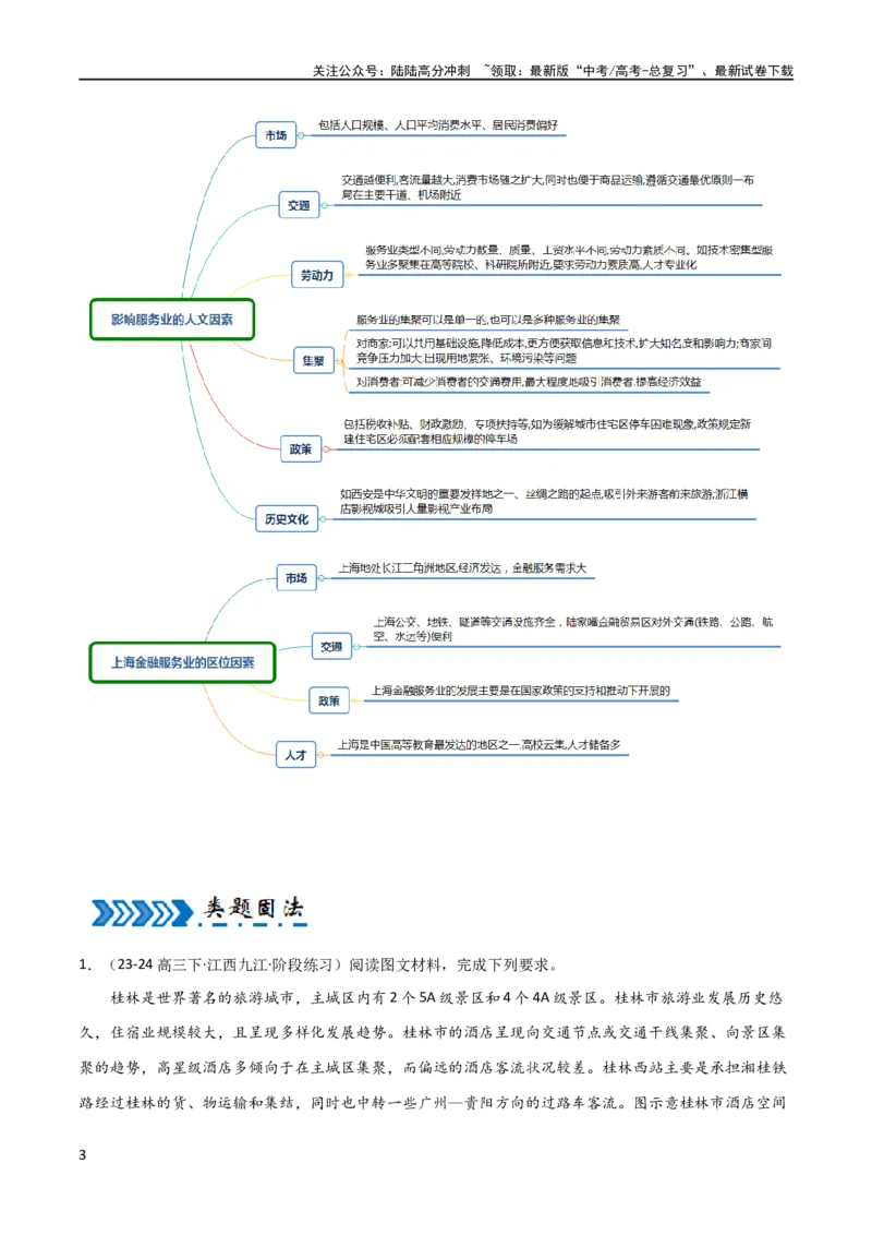 《大题08服务业与产业转型升级（2大热点角度）（原卷版）_07-地理-高考总复习_专项复习_2024年_2024年新高考地理大题突破限时集训大题专题精做_资料》第3页预览