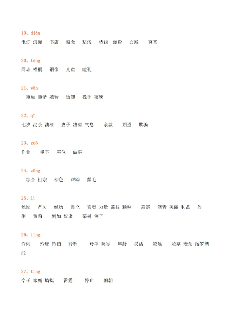 《三（上）语文120组常见同音字组词汇总+练习_小学1-6年级全科全套_1-6年级全科上册_三年级_语文_语文三上各类考点归纳》第3页预览