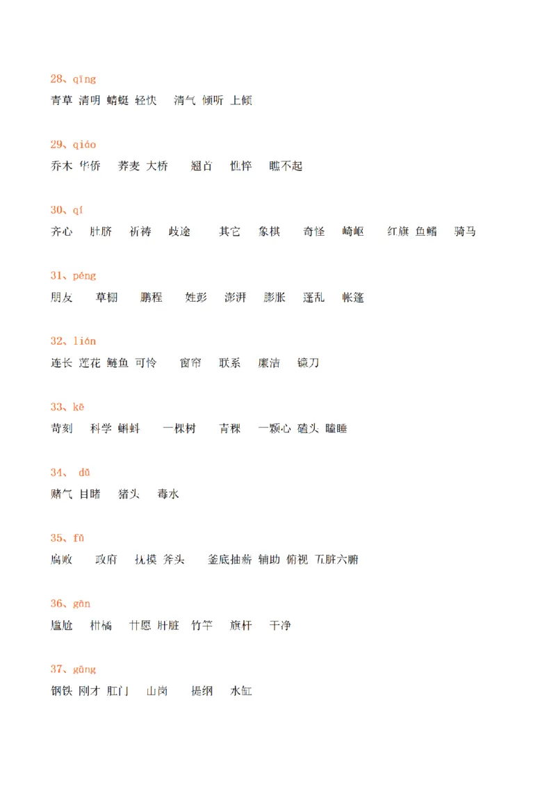 《三（上）语文120组常见同音字组词汇总+练习_小学1-6年级全科全套_1-6年级全科上册_三年级_语文_语文三上各类考点归纳》第4页预览