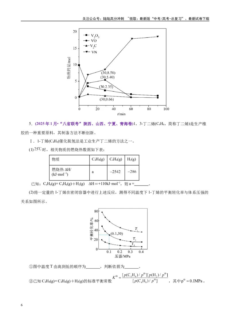 《题型14化学反应原理综合应用（学生版）-19页_05-化学-高考总复习_专项复习_2025年_2025年高考化学强化提分练（新八省专用）_资料》第6页预览