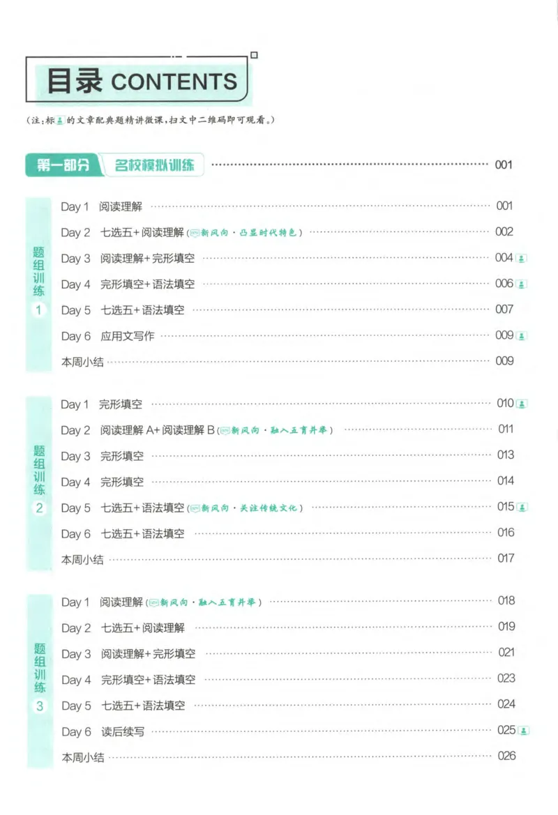 《星火英语巅峰训练高考五合一必刷题2000题_小初高学习资料合集（每天更新）_星火英语《巅峰训练高考英语5合1必刷题2000题》》第9页预览