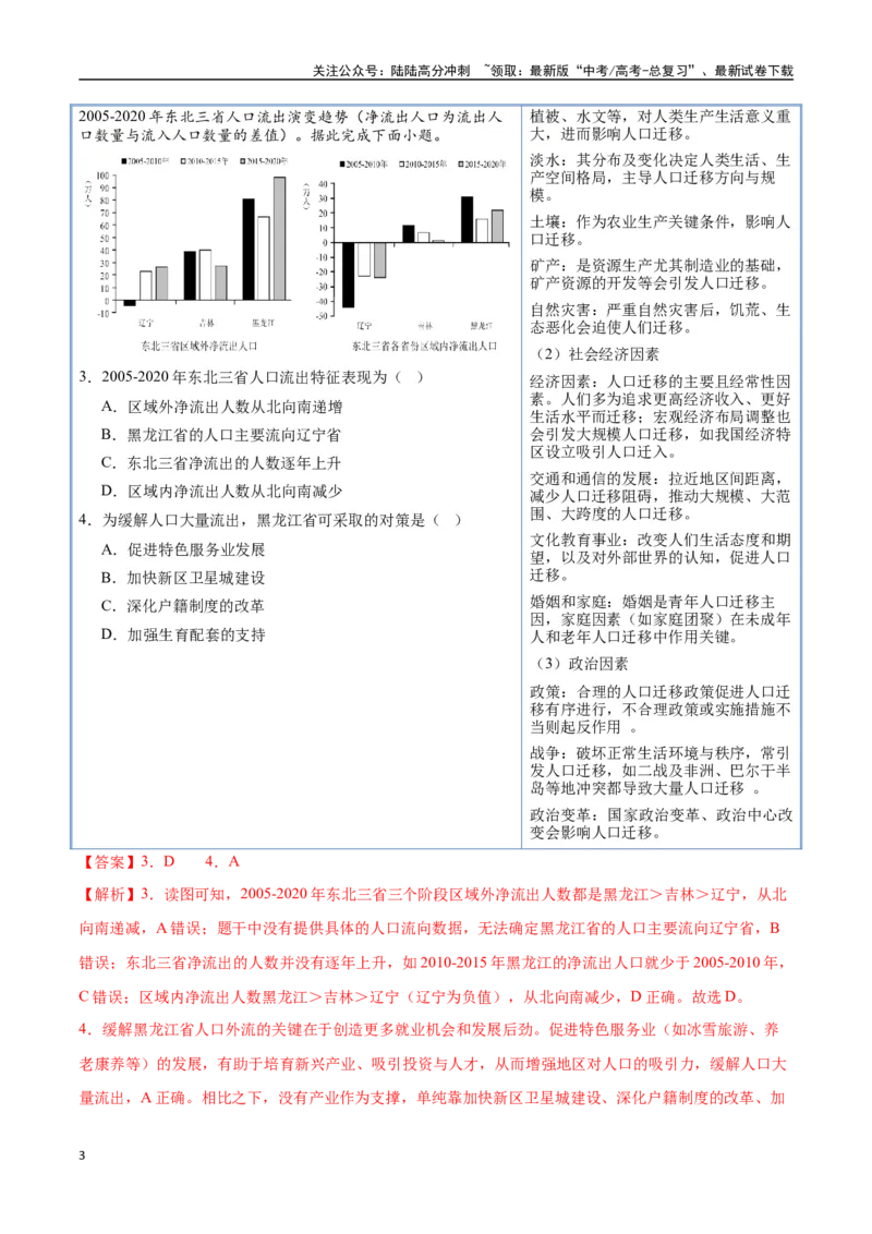 《猜押06人口与城市-（新高考通用）（教师版）_07-地理-高考总复习_专项复习_2025年_2025年高考地理抢分秘籍（新高考专用）_2025版》第3页预览