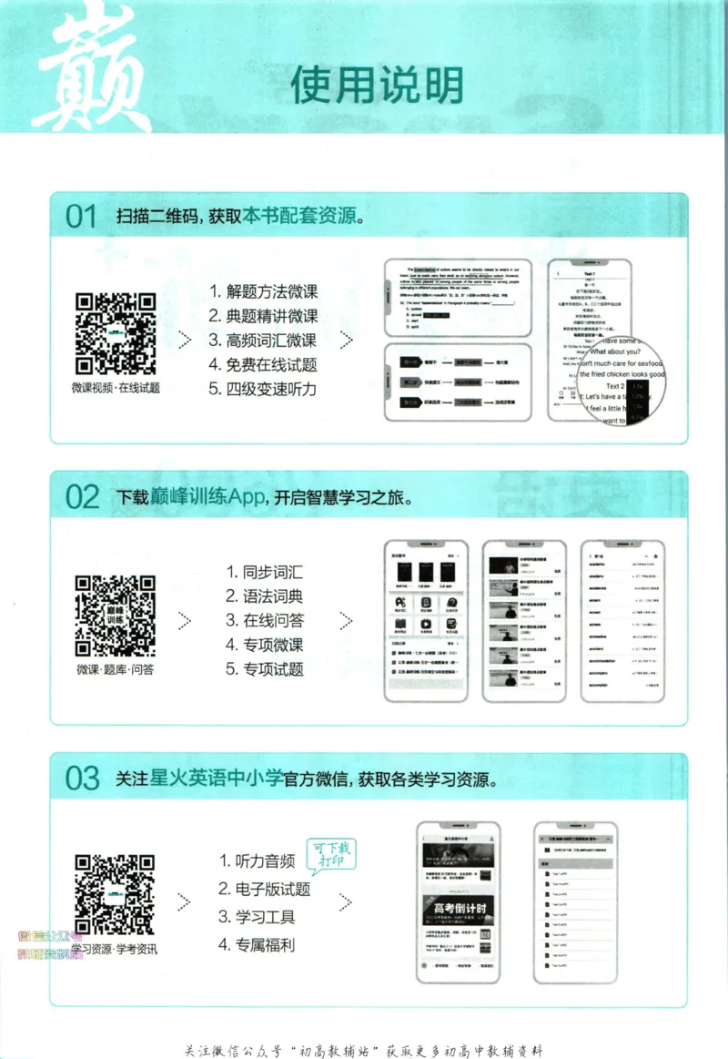 《星火英语巅峰训练完形填空与语法填空高考_小初高学习资料合集（每天更新）_星火英语《巅峰训练英语完形填空与语法填空2600题》》第4页预览