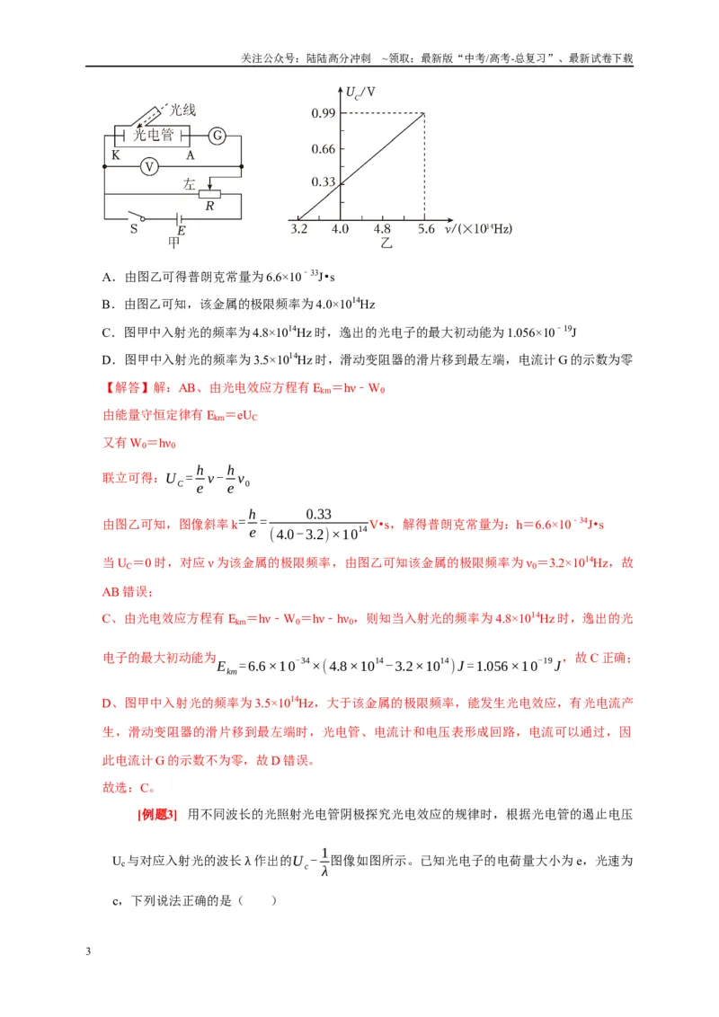 《专题14原子物理（解析版）_04-物理-高考总复习_专项复习_2024年_2024高考物理复习二级结论题型详解全面复习知识点_资料》第3页预览