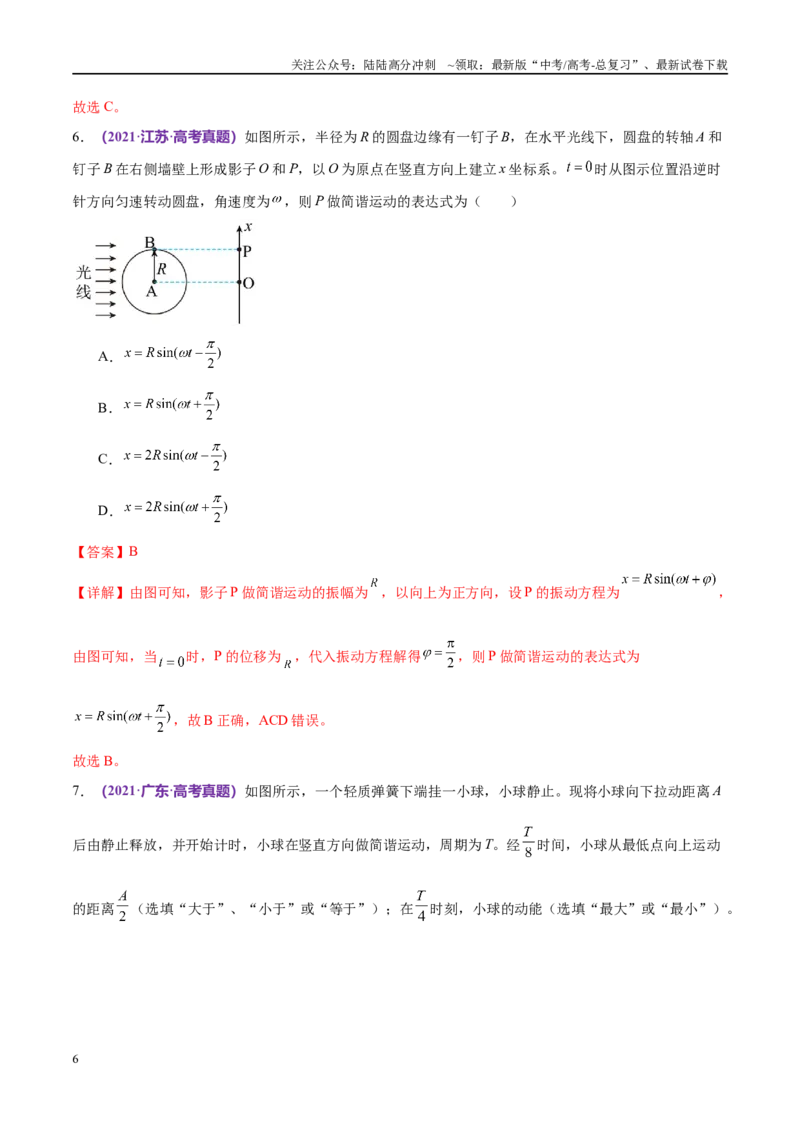 《专题14机械振动与机械波（考点解析及应试策略）（解析版）_04-物理-高考总复习_专项复习_2024年_2024年高考真题考点解析及应试策_资料》第6页预览