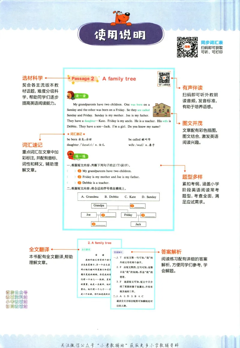 《星火英语阅读训练100篇三年级_小初高学习资料合集（每天更新）_星火英语《小学英语阅读训练100篇》》第6页预览