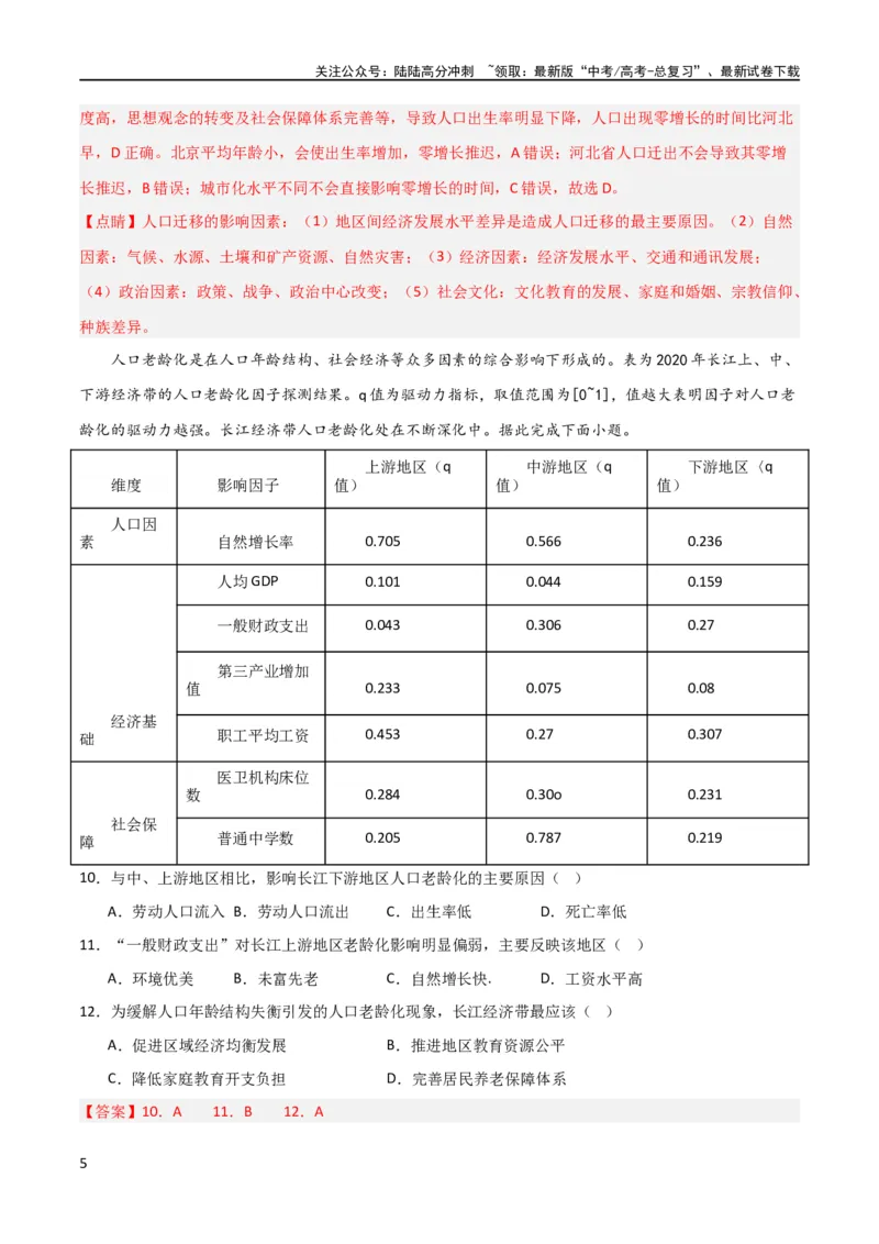 《热点专项08人口统计图类（解析版）_07-地理-高考总复习_一轮复习_2024年_2024年高考地理一轮复习考点通关卷（新高考）_热点专项》第5页预览