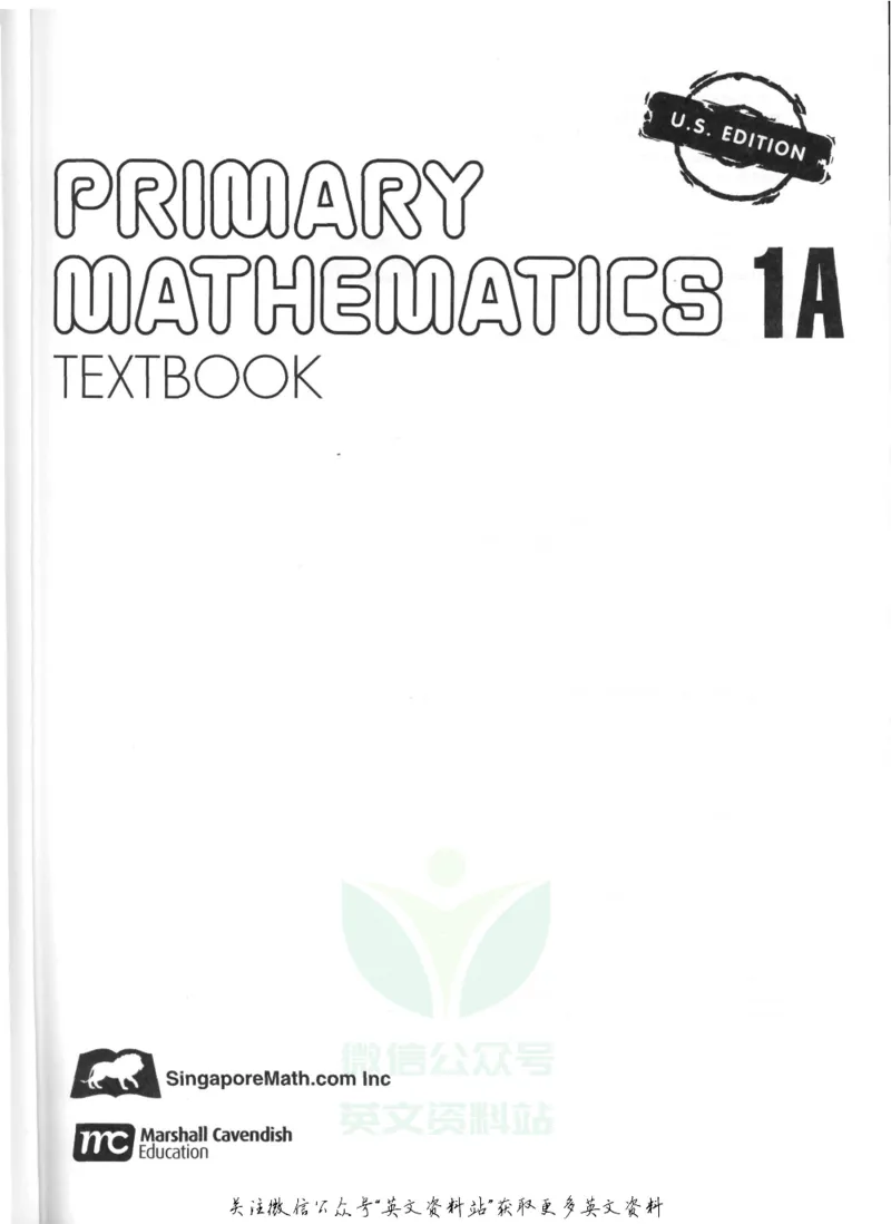 《新加坡PrimaryMathematics1ATextbook_小初高学习资料合集（每天更新）_国外原版英文教辅汇总_新加坡小学数学PrimaryMathematics》第2页预览