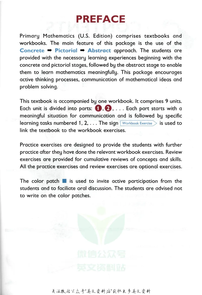 《新加坡PrimaryMathematics1ATextbook_小初高学习资料合集（每天更新）_国外原版英文教辅汇总_新加坡小学数学PrimaryMathematics》第4页预览