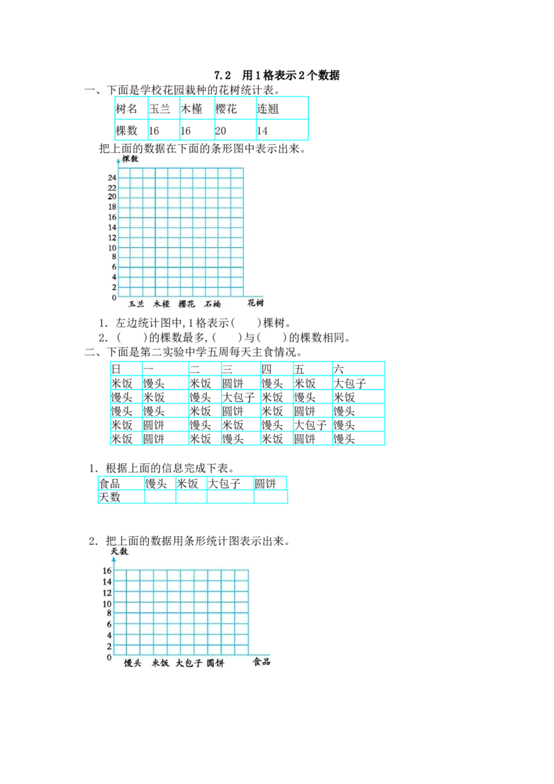 《四(上)人教版数学七单元课时.2_小学1-6年级全科全套_1-6年级全科上册_四年级_四上数学_四上数学人教版数学一课一练》第1页预览