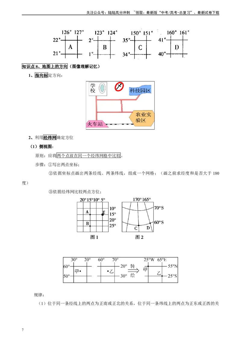 《必备核心知识全归纳（初高衔接-26页_07-地理-高考总复习_专项复习_2024年_2024年高考地理必备核心知识全归纳_资料》第7页预览
