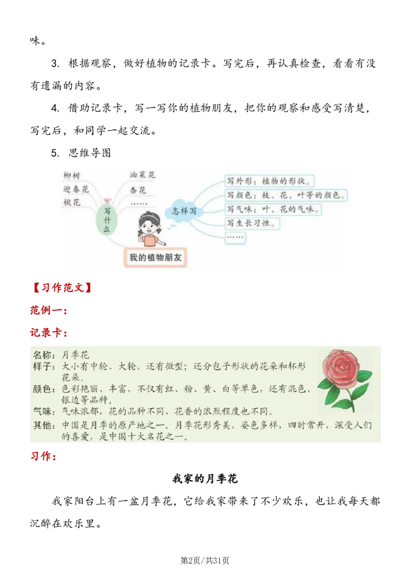 《三年级语文（下册）1-8单元习作详解_小学1-6年级全科全套_1-6年级全科下册_三年级_三年级下语文_语文三下单元习作专项》第2页预览