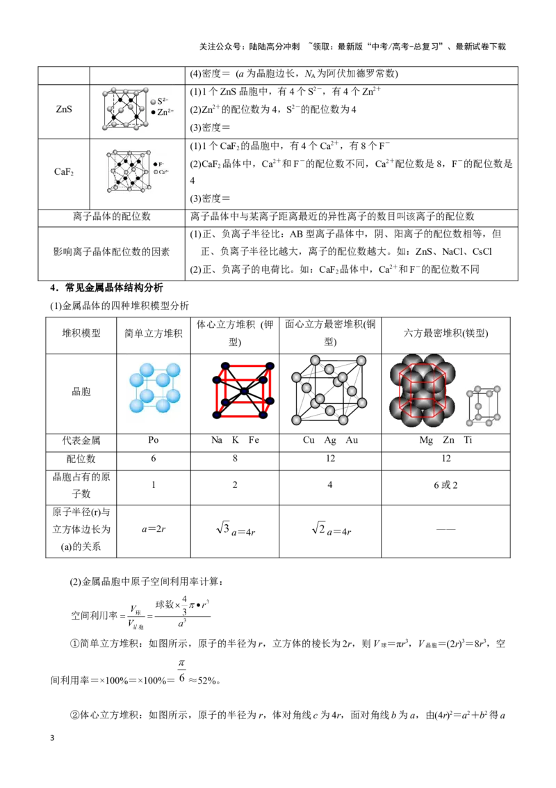 《题型05晶胞分析(原卷版)_05-化学-高考总复习_专项复习_2024年_2024年高考化学答题技巧与模板构建》第3页预览