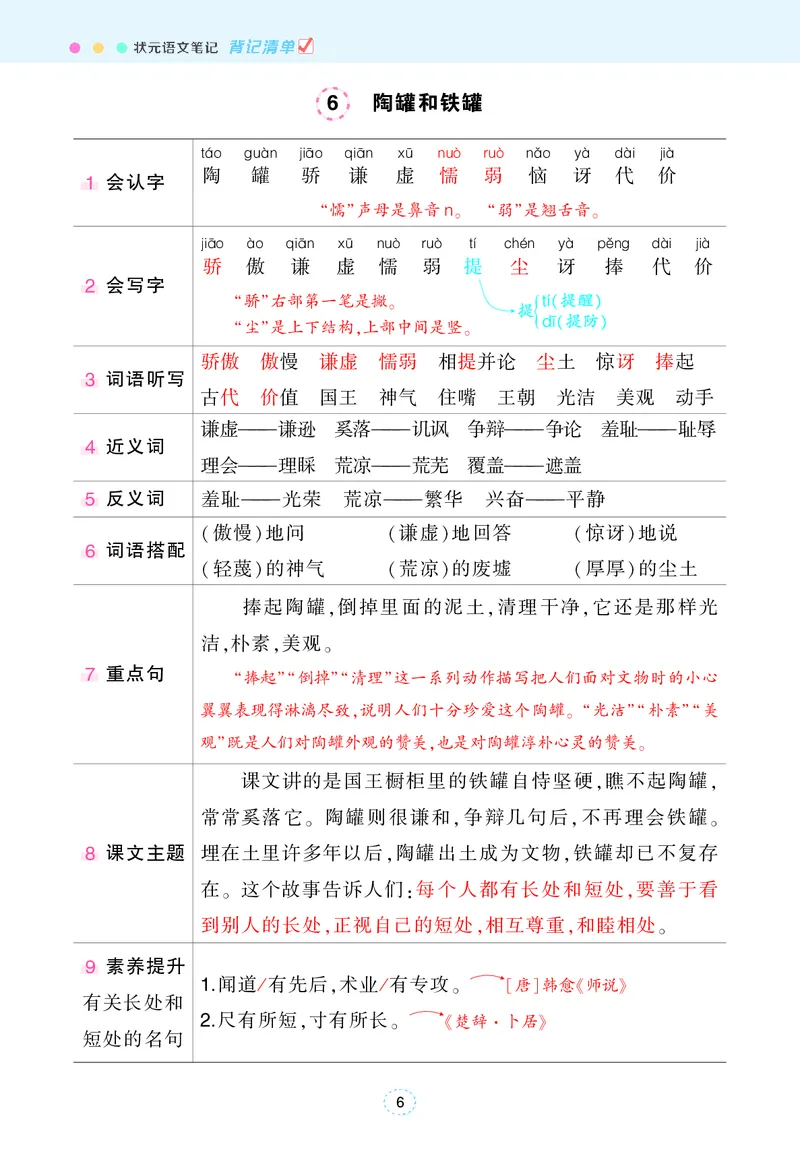《状元语文笔记（背记清单）_小学1-6年级全科全套_1-6年级全科下册_三年级_三年级下语文_语文三下各类考点归纳》第7页预览