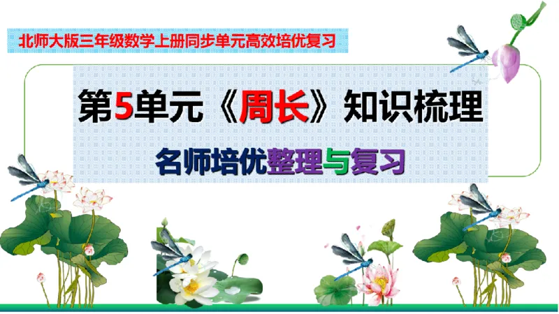 《三（上）数学（北师大版）第5单元《周长》高效培优知识梳理_小学1-6年级全科全套_1-6年级全科上册_三年级_数学_三年级数学（北师大版）_北师大数学三上知识总结》第2页预览