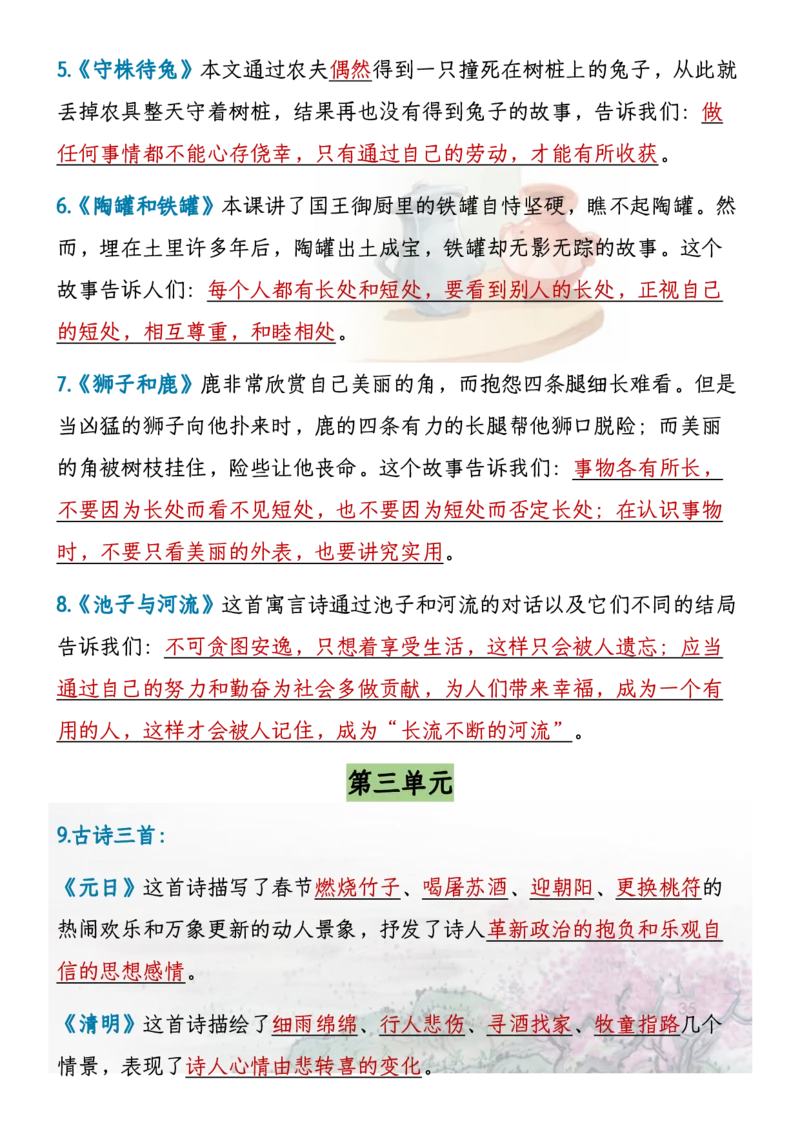 《语文3年级下册课文内容中心思想_小学1-6年级全科全套_1-6年级全科下册_三年级_其他补充资料_热门资料_语文》第2页预览