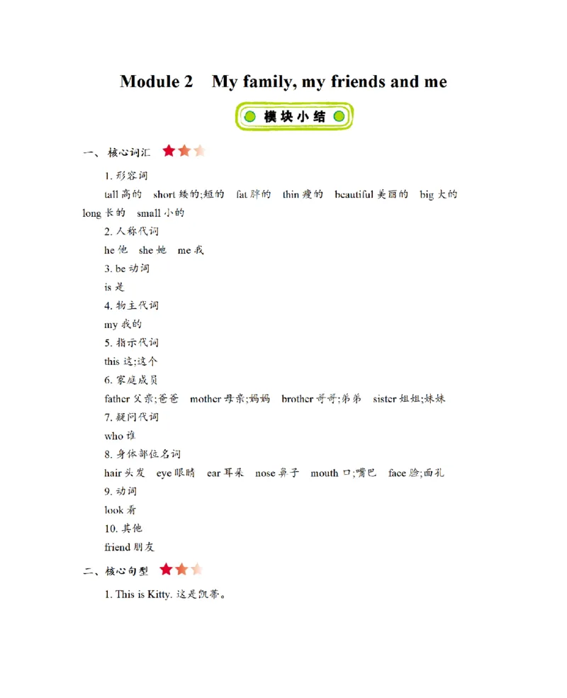 《三（上）英语（牛津上海版）知识清单-Module1-4_小学1-6年级全科全套_1-6年级全科上册_三年级_英语_A三年级英语（牛津上海版）_牛津英语三上知识总结》第4页预览