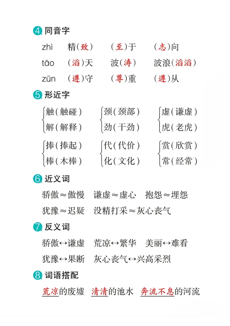 《三年级语文下册1-8单元考点速记_小学1-6年级全科全套_1-6年级全科下册_三年级_三年级下语文_语文三下单元知识总结》第6页预览