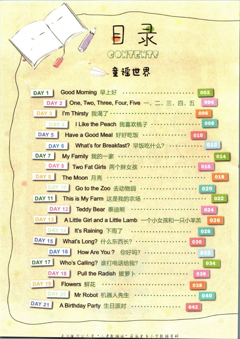 《小学英语经典晨读中_小初高学习资料合集（每天更新）_小学英语经典晨读》第3页预览