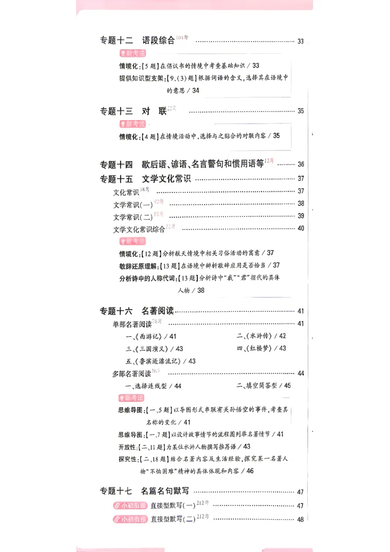 《语文主书a4_2027小白鸥小升初分类真题_分类卷_2027小白鸥分类卷语文a4》第5页预览