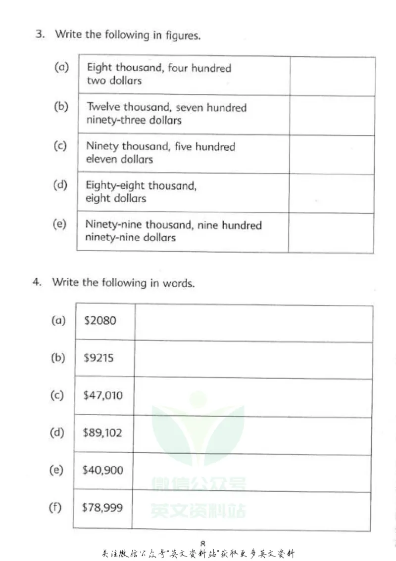 《新加坡PrimaryMathematics4AWorkbook_小初高学习资料合集（每天更新）_国外原版英文教辅汇总_新加坡小学数学PrimaryMathematics》第6页预览