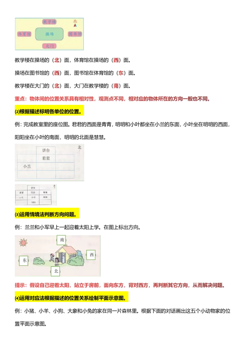 《三年级数学下册第1单元位置与方向（一）北北_小学1-6年级全科全套_1-6年级全科下册_三年级_三年级下数学_数学三下人教版》第4页预览