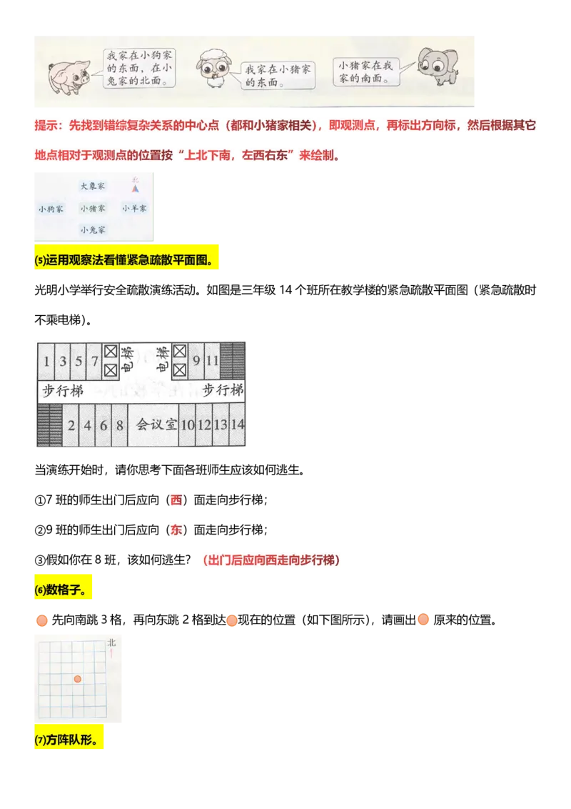 《三年级数学下册第1单元位置与方向（一）北北_小学1-6年级全科全套_1-6年级全科下册_三年级_三年级下数学_数学三下人教版》第5页预览