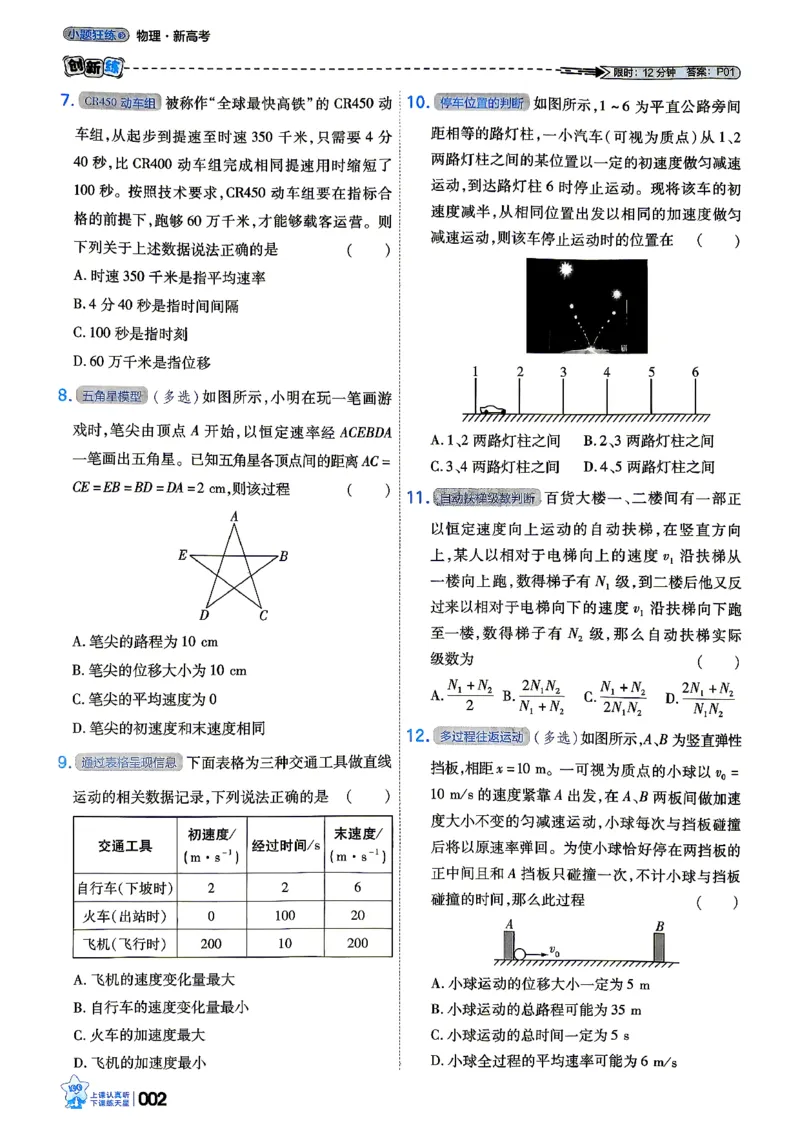 《物理_小题狂练_小初高学习资料合集（每天更新）_2027版《天星高考小题狂练》_4-物理小题狂练27版》第6页预览